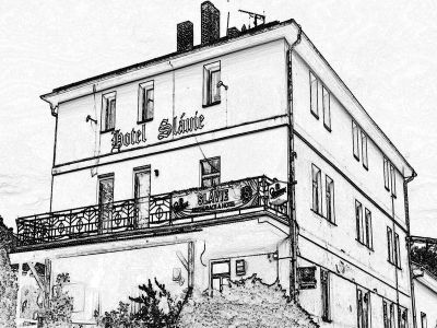 Karel Hostinský - hotel Slávie